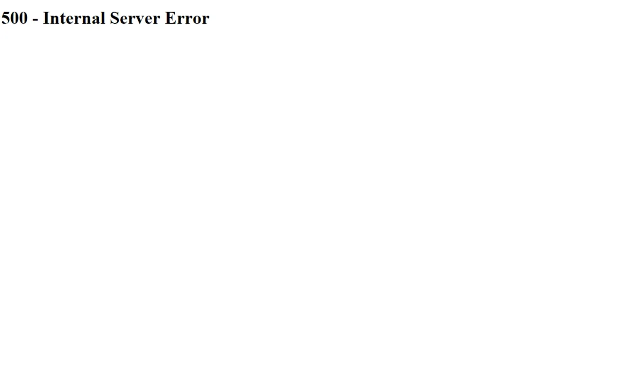 Ошибка 500 Internal Server Error: что делать